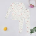 thumbnail image 2 of Kids Girl Pajamas Set Cartoon Print Crewneck Soft Comfort Kids Pajamas Nightgown Toddler Boys Pajamas 5-6 Kids Clothes, 2 of 3