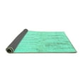 thumbnail image 2 of Ahgly Company Indoor Rectangle Abstract Turquoise Blue Contemporary Area Rugs, 2' x 3', 2 of 4