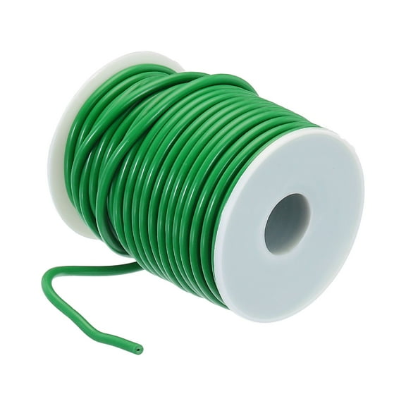 Uxcell 65ft/20M 3.5mm Reusable Soft Twist Ties Garden Plant Ties, Green