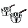 thumbnail image 3 of Vinod Stainless Steel Milkpan Set, 1L, 2 Pieces (Silver), 3 of 4
