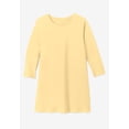 thumbnail image 6 of Woman Within Plus Size Perfect Three-Quarter Sleeve Crewneck Tunic, 6 of 6