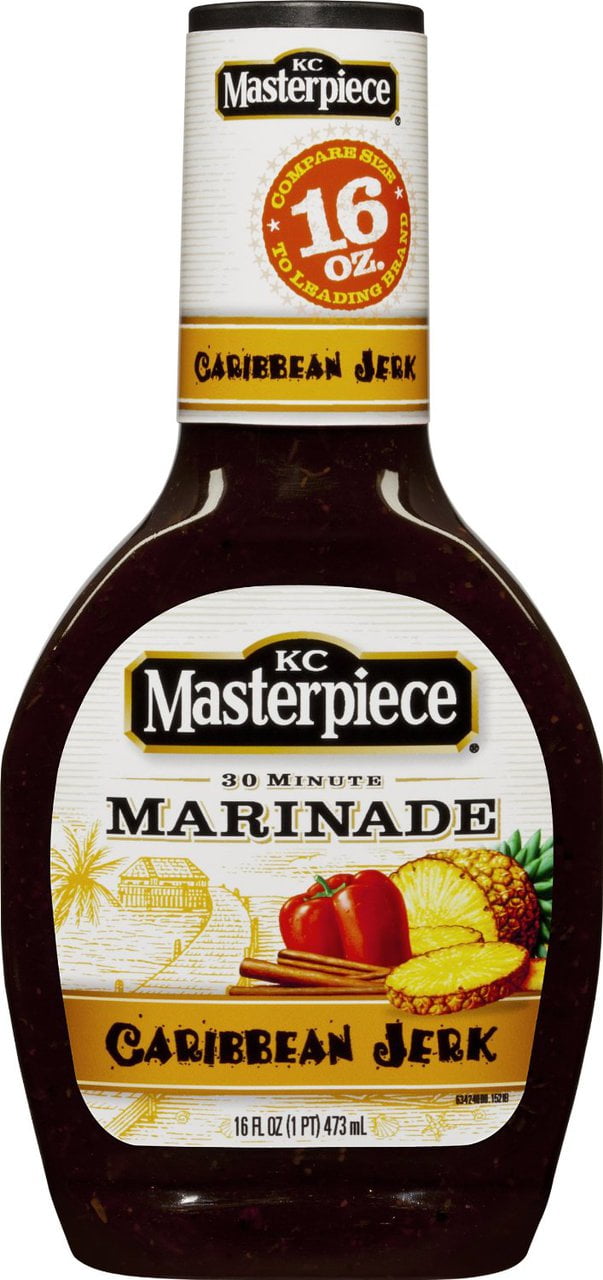 6 PACKS KC Masterpiece Caribbean Jerk Marinade Sauce