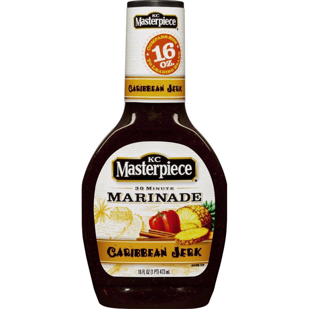 6 PACKS KC Masterpiece Caribbean Jerk Marinade Sauce