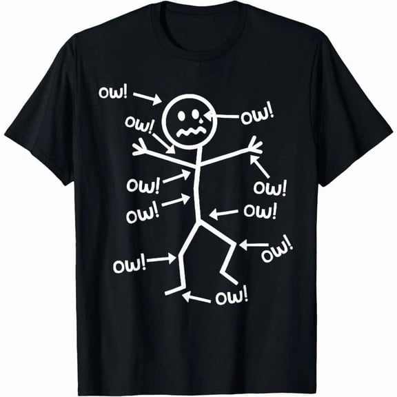 Ow Ow Ow Funny Scream Character Graphic Tee Unisex T-Shirt