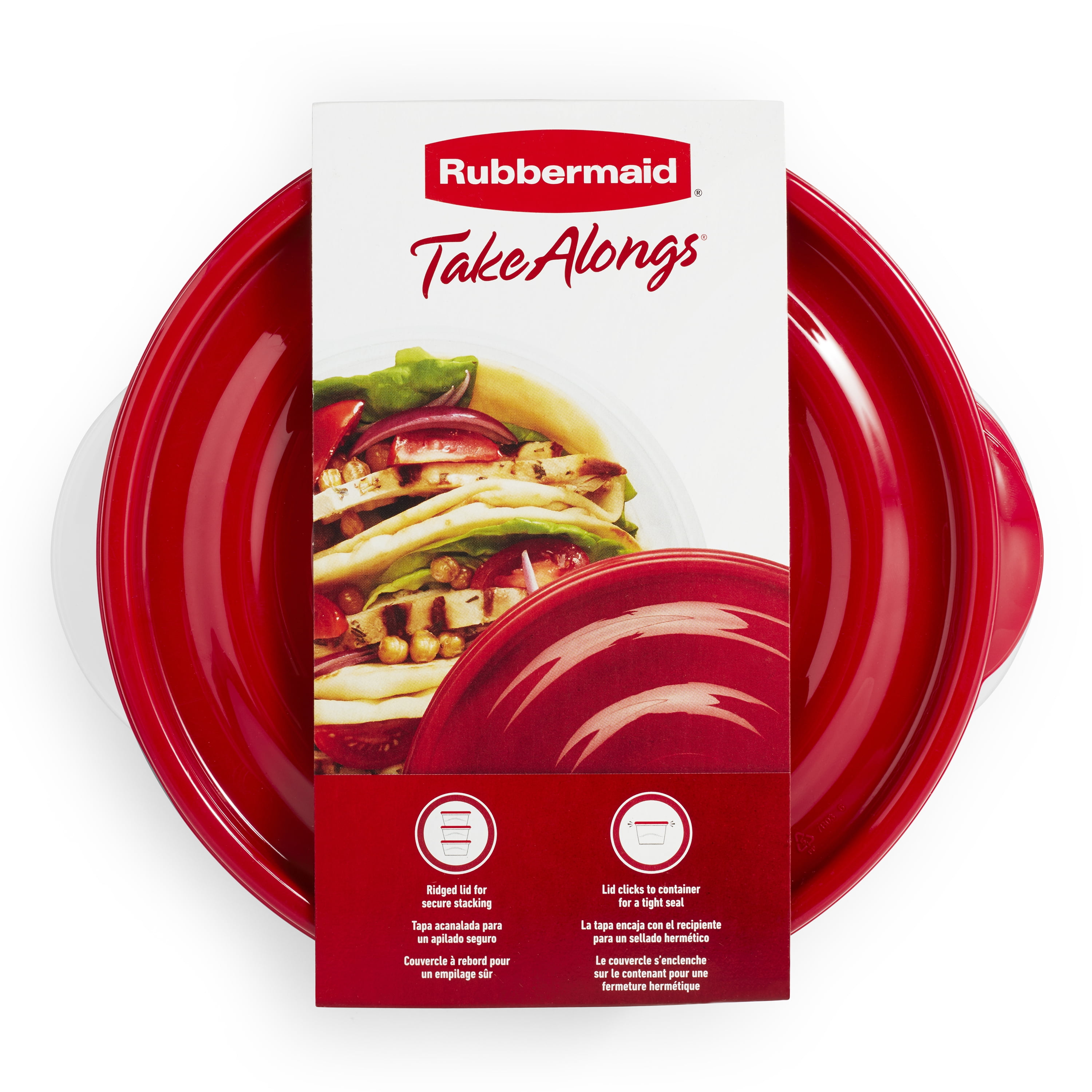 Rubbermaid Take Along Divided Snack Bowls, Chili Red, 2.2 Cup, 3-Count -  Bed Bath & Beyond - 21584821