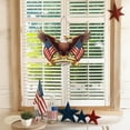 thumbnail image 3 of 250th Anniversary 4th of July Door Sign America Eagle Wooden Hanging Decor 1776 2026 Patriotic Independence Day Wreath for Front Door Porch Outdoor Home Decoration, 3 of 7