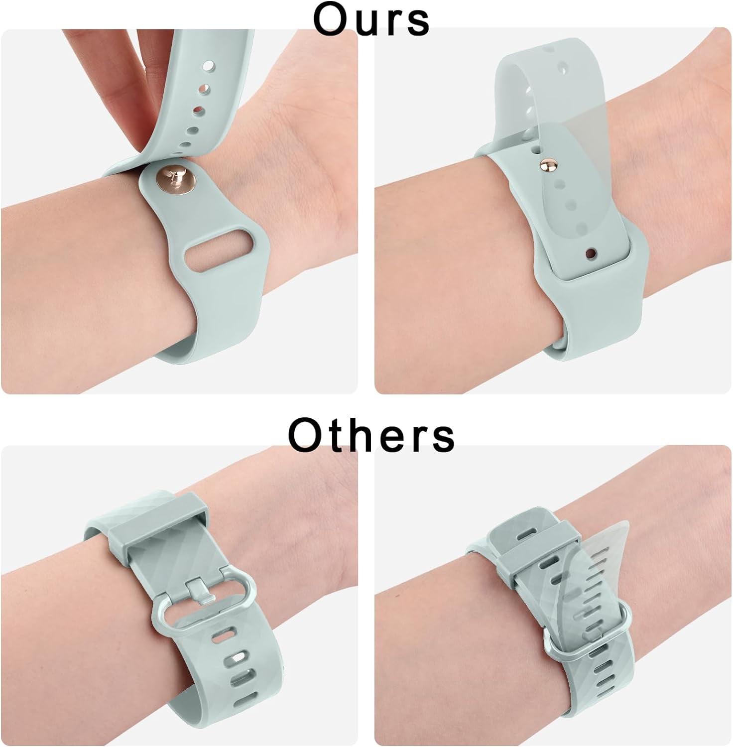 CRKMGS-Bands Compatible with 20mm Watch Bands, Quick Release Soft Silicone Sport Replacement Strap for Smartwatch with 20mm Watch Lugs for Women Men