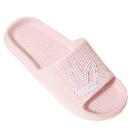 

SENLI Women s Flat Sandals Ladies Shower Shoes Home Anti-slip Breathable Cartoon Soft Bottom Quick Drying Slippers Comfortable Flat Shoes