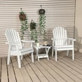 thumbnail image 2 of Highwood 3-pc Hamilton Deck Chair Set with Folding Side Table - Outdoor, Eco-friendly, Synthetic Wood, 2 of 6