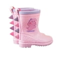 thumbnail image 6 of Shadoumai Toddler Rain Boots For Girls Waterproof Rainboots Little Girls Glitter Unicorn Rain Boots For Kids With Easy-On Handles, 6 of 8