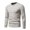 Beige, variant on IROINNID Men's Sweater Round Neck Long Sleeve Jumper Mid-Length Solid Color Leisure Pullover Autumn wear Slim Fit Sweater Korean Version Bottoming Shirt Thread