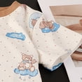 thumbnail image 5 of ZHANGDER Toddler Girls Summer Outfits 1T 2T 3T 4T 5T T-Shirts Shorts Clothing Set Short Sleeves Cute Summer Outfits 2 Pieces Shorts Set, Beige 6-12M, 5 of 7
