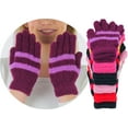 thumbnail image 3 of ToBeInStyle Women's Pack of 6 Assorted Plush Magic Gloves - One Size, 3 of 7