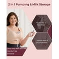 thumbnail image 3 of Momcozy Wearable Milk Collection Cups with Storage Bags, Direct-to-Bag Breast Milk Bag Combo, Breast Pump Parts for Momcozy V1/V2 Pump & Most Electric Breast Pumps, 2 Pack, 3 of 9