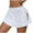 White, variant on Maoxin Womens Skirts Fashion Women Summer Casual Solid Split line Sports Yoga Mini Skirt ,Black,M