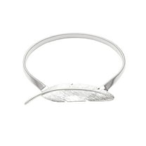 (Clearance) pdqouc Metal Curtain Straps，1pc Curtain Clips,Spring Tiebacks Design，Convenient Straps ，Home Office Decorative Weave Rope Curtain Straps for Window Decor-(Silver-Feather)