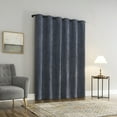 thumbnail image 2 of Sun Zero Isidora Velvet Magnetic Closure 100% Blackout Grommet Curtain Panel, 40"W x 84"L, Indigo Blue, 2 of 10
