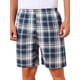 thumbnail image 1 of Pantalones cortos de pijama de cuadros casuales de verano para hombres con cintura elástica Inspire Chic 32 Azul Marrón, 1 of 6