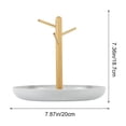 thumbnail image 3 of Gumesh Wood Key Tray for Entryway Table, Jewelry Tray, Catchall Tray with Stand Hanging Organizer, for Rings, Phone, Bracelets Watches, 3 of 6