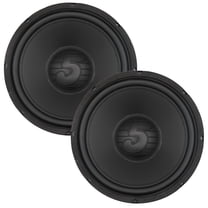 5 Core 12" Subwoofer Pair 400W Car Audio Woofer 4 Ohm Replacement Deep Bass Component Loud Speaker
