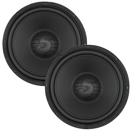 5 Core 12" Subwoofer Pair 400W Car Audio Woofer 4 Ohm Replacement Deep Bass Component Loud Speaker