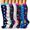 Black White Blue, variant on 7 Pairs Copper Compression Socks for Women & Men Circulation 15-20 mmhg - Better Blood Flow, Swelling, Best Support for Medical, Running, Nursing