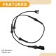 thumbnail image 5 of Sensor de velocidad de rueda ABS Unique Bargains No.C2D21184 Trasero Izquierdo Derecho Sensor del Sistema de Frenos Antibloqueo para Jaguar XJ 2013-2017 2019, 5 of 7