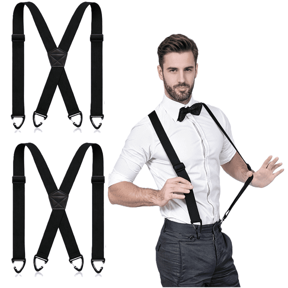 Suspenders For Men, 1.5 Inches, 2Pcs Under Clothing Heavy Duty Work Suspenders for Men and Women(RL)
