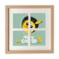 thumbnail image 1 of Happy Easter Festival Yellow Chicken Culture Frame Wall Tabletop Display 4 Openings Picture, 1 of 3