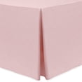 thumbnail image 1 of Ultimate Textile Shantung - Majestic 6 ft. Fitted Tablecloth (30"W x 72"L x 30"H) Light Pink, 1 of 3