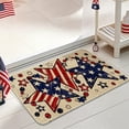 thumbnail image 4 of 4th of July Patriotic Welcome Doormat Retro American Flag Stars Stripes Door Mat Indoor Outdoor Home Kitchen Decoration,23.62x15.75 Inch, 4 of 6