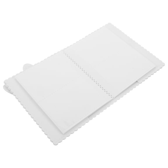 Adorable Bunny Design Mini Photo Album for Storing Photos and Cards White PU Plastic 3.5 x 4.2 inches