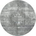 thumbnail image 1 of Ahgly Company Machine Washable Indoor Round Traditional Grey Gray Area Rugs, 3' Round, 1 of 7