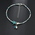 thumbnail image 3 of Pulsera para el pie, tobillera de playa, cadena para el tobillo, tobillera dorada para mujer, 3 of 4