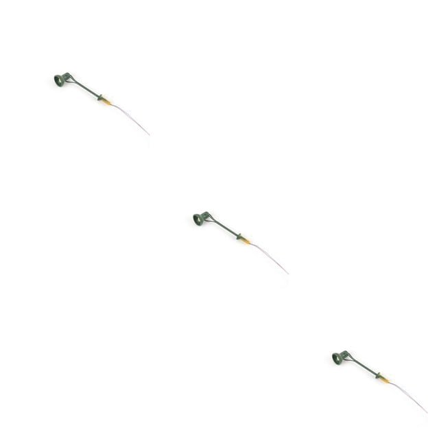 Youkk Model Railway Lamp Classical Miniature 1:87 Scale Streetlight Layout Props Accessories Single-Head LED Park Light Home Type A Green 3Set