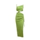thumbnail image 4 of Vestido largo ajustado sin mangas con tirantes finos y abertura hasta el muslo para mujer, vestido de verano para fiesta y club, 4 of 6