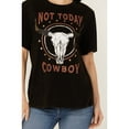 thumbnail image 3 of Idyllwind Women's Not Today Cowboy Boyfriend Fit Short Sleeve Graphic Tee Black X-Small  US, 3 of 4