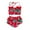 Red, variant on Gerichy Toddler Girl Swimsuit,Girls Bathing Suit Toddler Baby Girl's 3 Piece Swimsuits Pink Prints Bikini Bathing Suit Briefs Girls Bikini Beach Swimwear Set