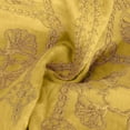 thumbnail image 4 of Women's Vintage Linen Blend Tops Short Sleeve V Neck Buttons T Shirt Solid Color Casual Blouses Yellow,XL, 4 of 4