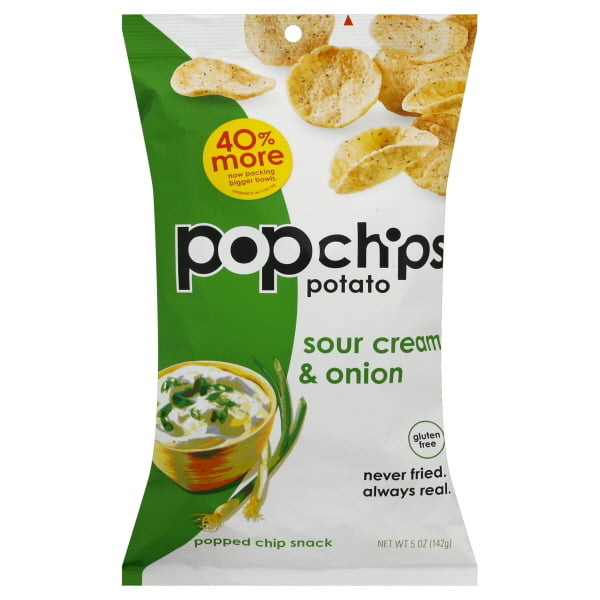 Popchips Gluten-Free Sour Cream & Onion Popped Chip Snack, 5 Oz ...