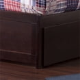 thumbnail image 4 of Lit Plateforme Simple en Bois Portland avec Pied de Lit et Tiroir-Lit Simple, Couleur Espresso, 4 of 9