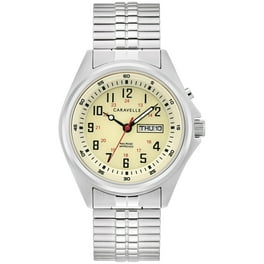 96G46 Men s Stainless Steel Bracelet Watch Walmart