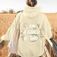 thumbnail image 4 of Christian Hoodies for Women 2025 I Am A Child Of God Cute Graphic Hoodie with Pockets Hooded Sweatshirt Women Pullover, 4 of 5