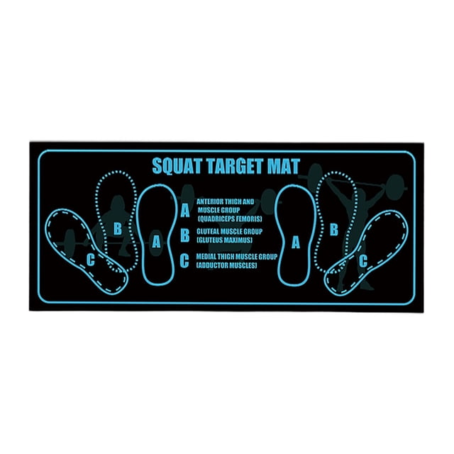 Squat Mat with Position Guide 35x80cm Diatomaceous Earth Rubber Non Slip Portable for Home Yoga Abs Squats Lunges Core Training