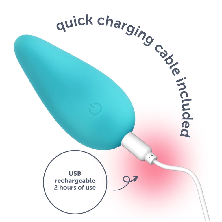 plus one vibrating massager charger plusOne Vibrating Mini Soft Touch Massager, 10 Vibration Settings,  Waterproof