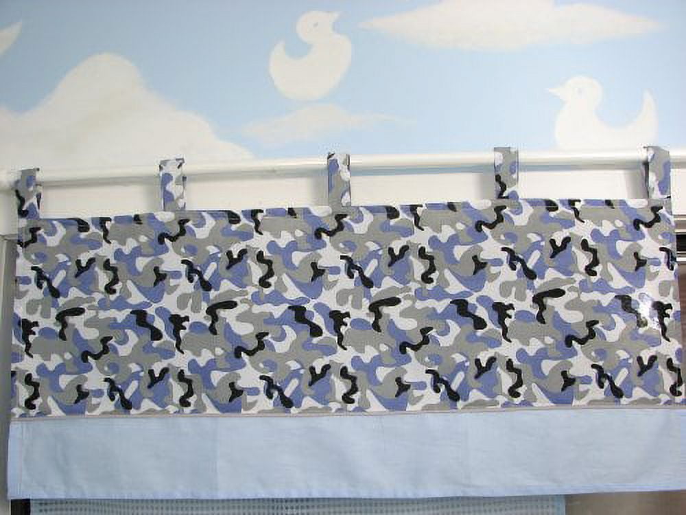 Blue Camo Crib Bedding