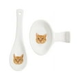 thumbnail image 2 of Pet Portrait White Porcelain Spoon & Rest Set - I Love Orange Tabbies, 2 of 4