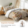 thumbnail image 7 of Christmas Bedding Duvet Cover Set Queen Size 4 Pieces Christmas Tree Shape Beach Shell Starfish Conch Bedding Set with Zipper Closure, 1 Comforter Cover 90x92 Inches 1 Flat Sheet & 2 Pillow Cases, 7 of 7