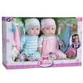 thumbnail image 4 of JC Toys Berenguer Boutique Twins 15" Soft Body Baby Dolls - Open/Close Eyes - Gift Set, 4 of 5