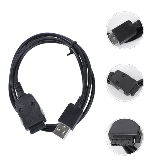 ORDDIART Black USB Data Cable for Charging and Data Transfer Compatible with Multiple Devices and Players